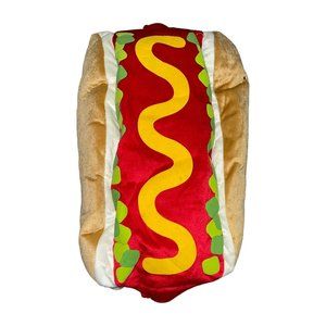 Target Halloween Plush Dog Hot Dog Costume Large Party Adjustable Straps BBQ